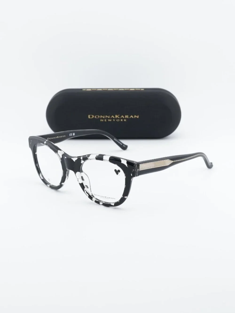 Donna Karan DO5018 010 Cat Eye Eyeglasses 49mm - Black Havana